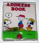 Snoopy, Charlie Brown & Lucy on pitcher's mound Address Book