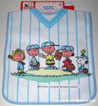 Peanuts Gang Baseball Baby Bib