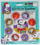 Snoopy and Woodstock bubble ring Gum Soother