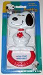 Snoopy holding flower rattle