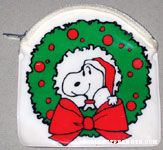 Snoopy in wreath Coin Purse