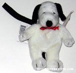 Stuffed Snoopy wriststrap and coin purse