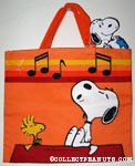 Snoopy & Woodstock whistling Tote Bag