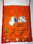 Snoopy on mailbox & Woodstock Laundry Bag