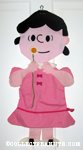 Lucy Holding Flower Pajama Bag
