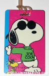 Joe Cool and Woodstock Luggage Tag