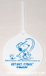 Snoopy and Woodstock golfing Metlife Luggage Tag