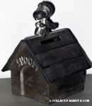 Flying Ace on Doghouse Silverplated Bank