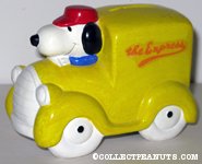 Snoopy in Yellow Truck
