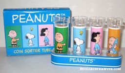 Peanuts Coin Sorter Tubes bank