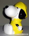 Snoopy wearing raincoat ceramic Bank