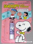 Snoopy lip gloss with Charlie Brown pin
