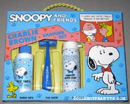 Charlie Brown Shaving Set - Bubble Bath, Play Razor, Foam Soap