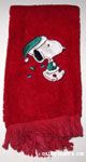 Santa Snoopy with Christmas Lights Towel