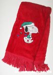 Snoopy with Christmas Lights Towel
