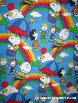 Peanuts Gang scenes with Rainbows & Balloons Bedspread