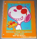 Joe Cool & Woodstock portrait School-year Calendar 1992-1993