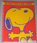 Snoopy with outstretched arms 1995 Peanuts Week-by-week Datebook