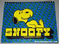 Snoopy laying on name 1979 Month by Month Calendar