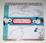 Snoopy Mousepad and Weekly planner
