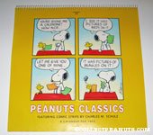Snoopy & Woodstock trading calendars cartoon Peanuts Classics Calendar 1992