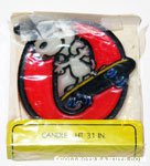 Snoopy skateboarding Birthday Candle