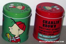 Charlie Brown Set of 2 Tin Canisters