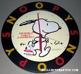 Snoopy running Wall Clock