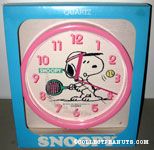 Snoopy playing Tennis Wall Clock