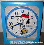 Snoopy playing baseball Wall Clock