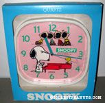 Snoopy playing piano with Peanuts Gang Wall Clock