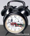Snoopy playing pool Alarm Clock