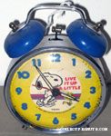 Snoopy & Woodstock dancing 'Live it up a little' Alarm Clock