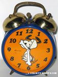 Snoopy Dancing Alarm Clock - Orange & Blue