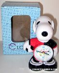 Snoopy Soccer Player Figural Clock