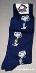 Snoopy wearing suit & glasses Men's Socks