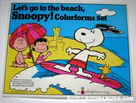Let's go to the beach, Snoopy! Colorforms Set