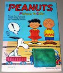 Snoopy riding electric train through tunnel Coloring Book