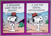 A reminder card from my dentist