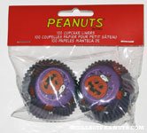 Snoopy in pumpkin Halloween Mini Cupcake Liners