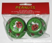 Snoopy looking in pumpkin Halloween Mini Cupcake Liners