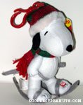 Snoopy Skier Bag Clip