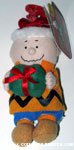 Charlie Brown with present Bag Clip