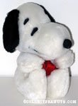 Snoopy sitting wearing red ribbon Plush Doll