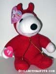 Snoopy in devil costume holding heart Valentine's Plush