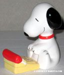 Snoopy at Typewriter Figurine