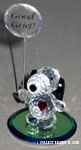 Snoopy holding sign 'Good Grief' Crystal Figurine