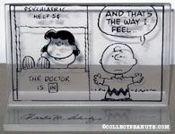 Charlie Brown & Lucy comic strip panel Crystal Figure