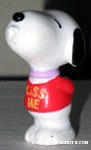 Snoopy puckering and wearing 'Kiss Me' shirt PVC
