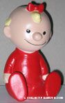 Sally wearing red pajamas Figurine